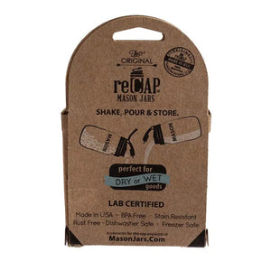 Silver Recap® Mason Jar Pour Cap With Carrying Loop