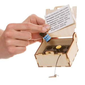 Small Dterra Branded Wooden First Aid Box (Holds 12 Sample Vials)