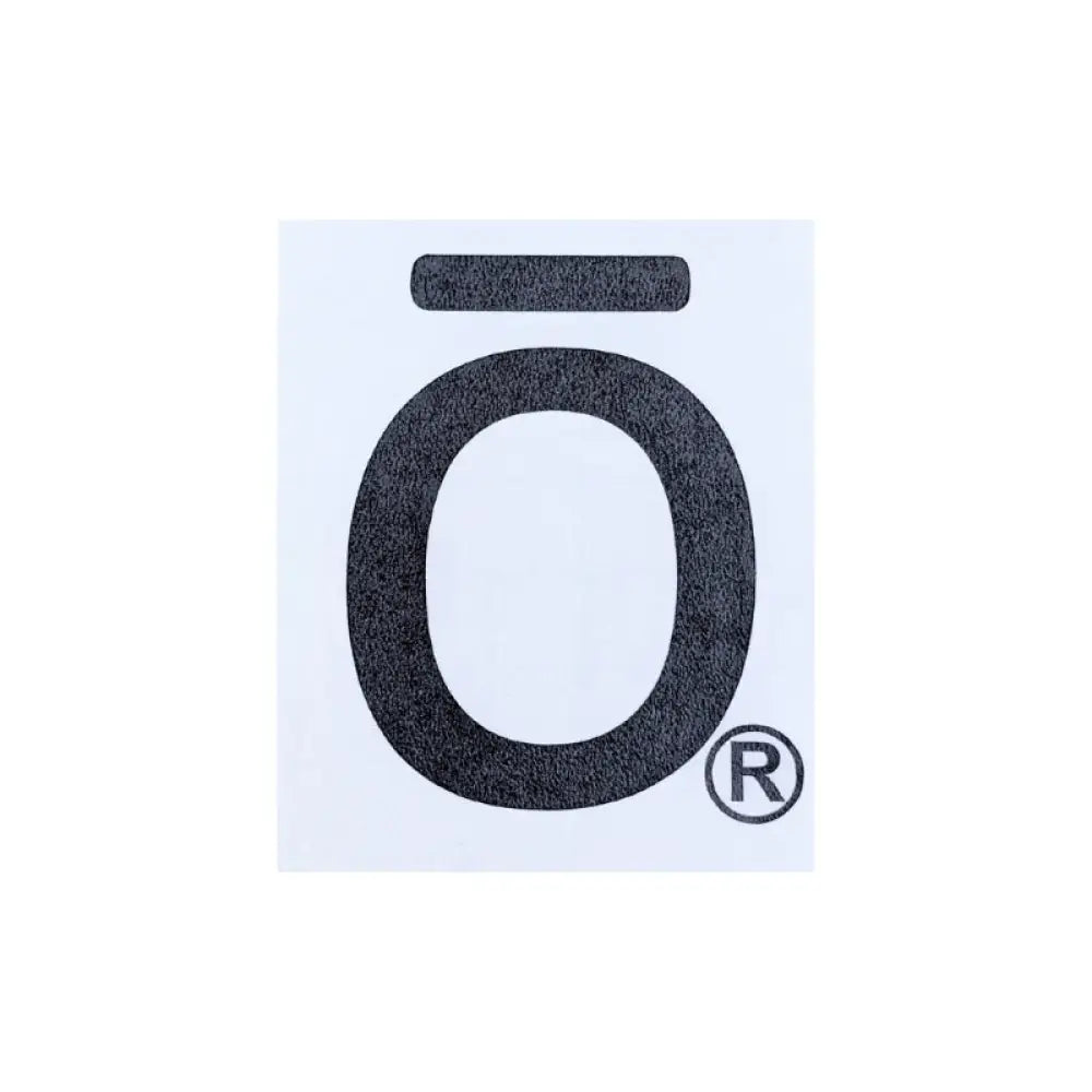 Dterra O Vinyl Label Black