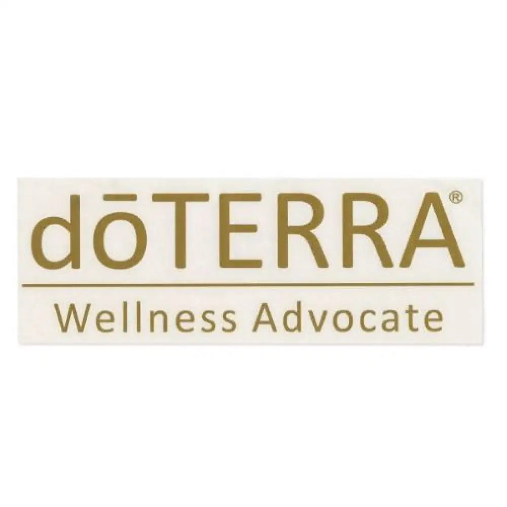 Medium dōTERRA®–Wellness Advocate Vinyl Sign (4-1/4 x 13-1/2’’) Gold