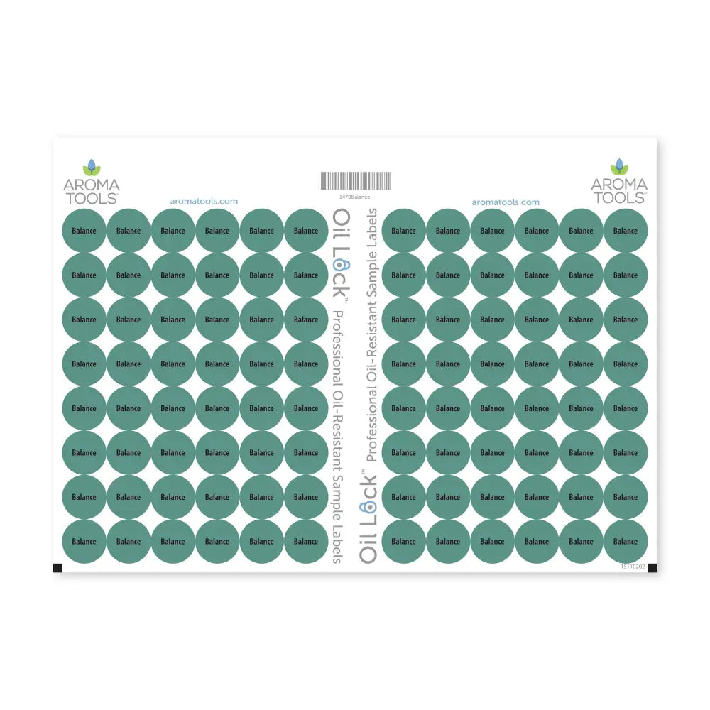 Oil Lock™ Circle Labels for dōTERRA Oils and Blends (Sheets of 96) Breathe
