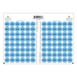 Oil Lock™ Circle Labels for dōTERRA Oils and Blends (Sheets of 96) Breathe