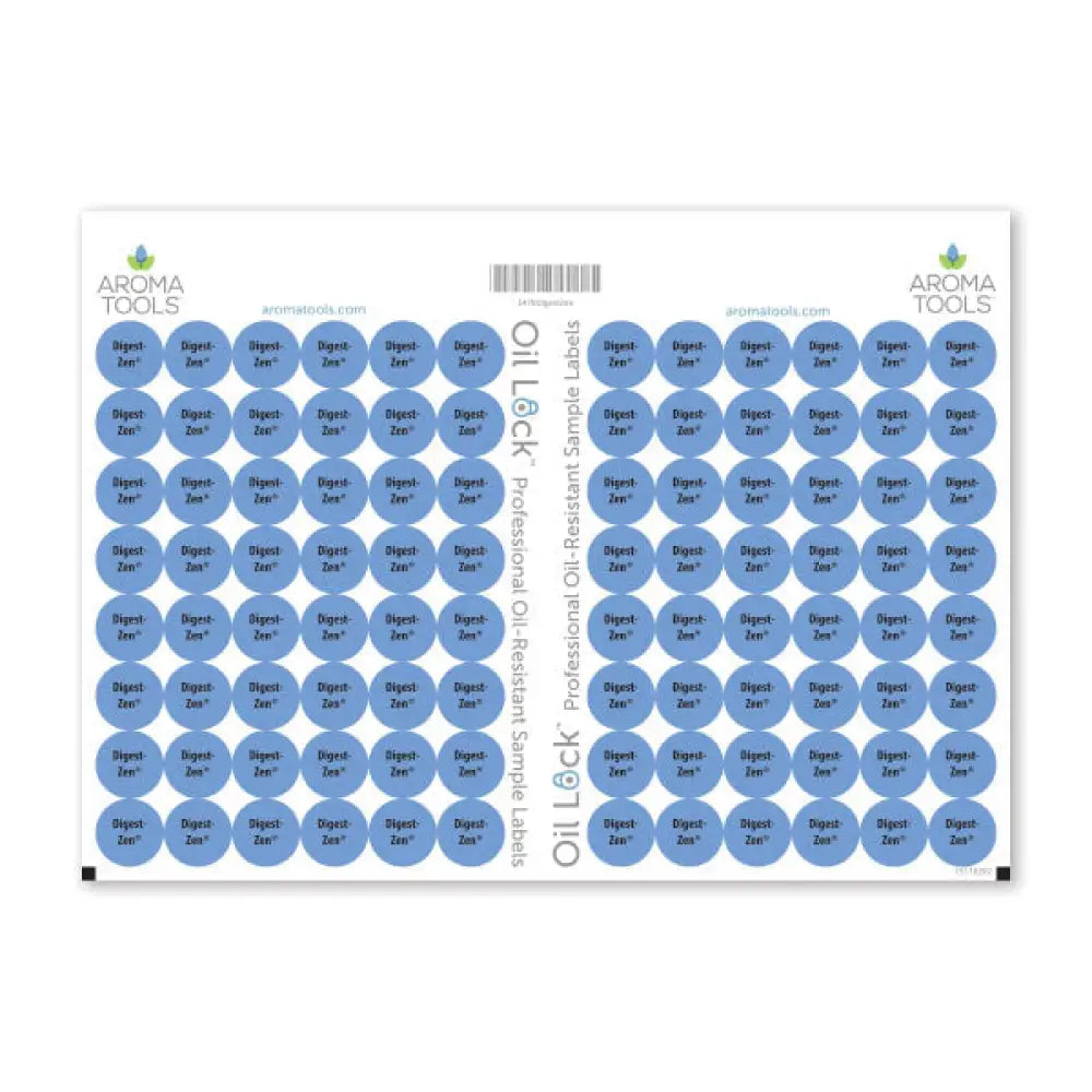 Oil Lock Circle Labels For Dterra Sample Vials (Sheets Of 96) Digestzen