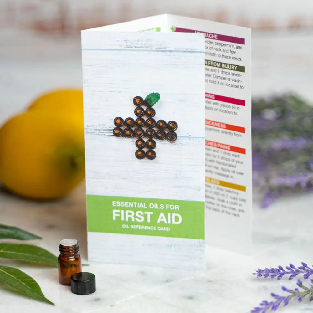&quot;Essential Oils For First Aid&quot; Oil Reference Card (Pack of 10)