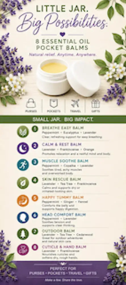 Little Jar Big Possibilities, Essential Oil Rack Card Recipes (Pack of 10)