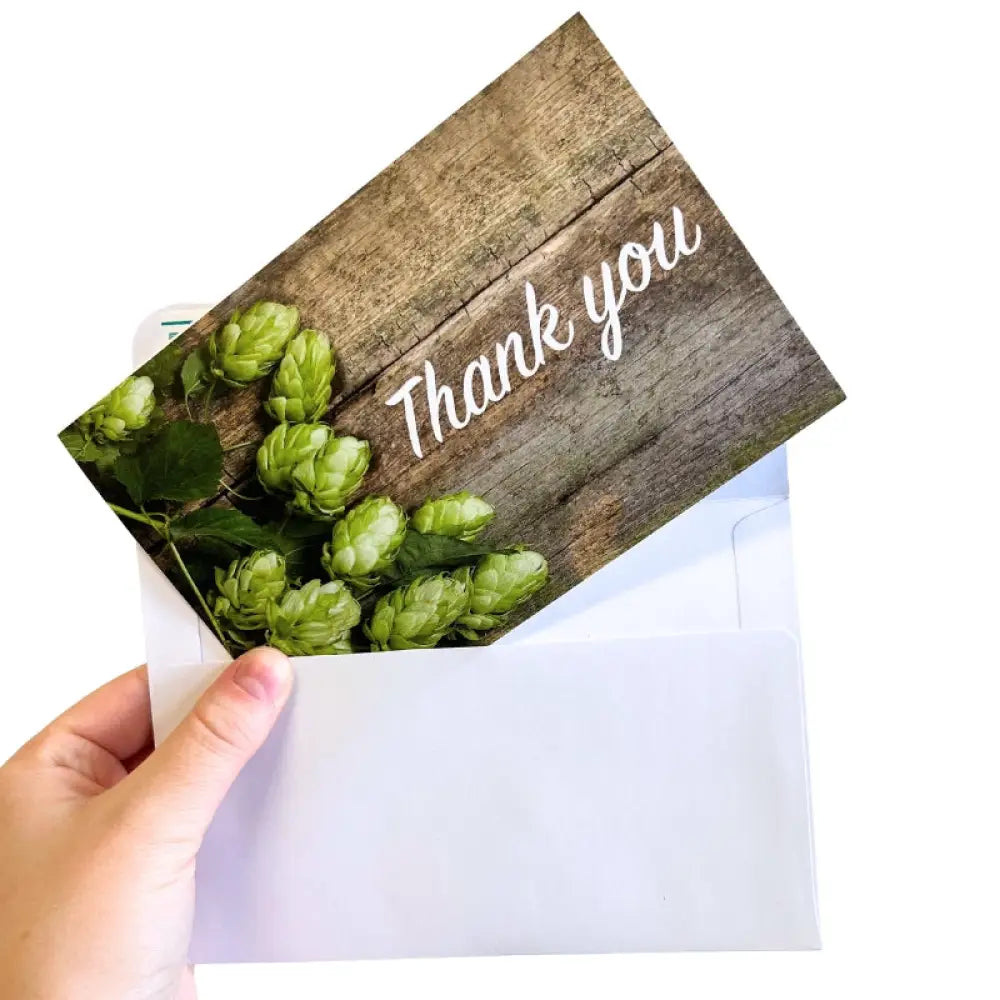 ’Thank You’ Greeting Cards And Envelopes (Pack Of 12)