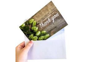 ’Thank You’ Greeting Cards And Envelopes (Pack Of 12)
