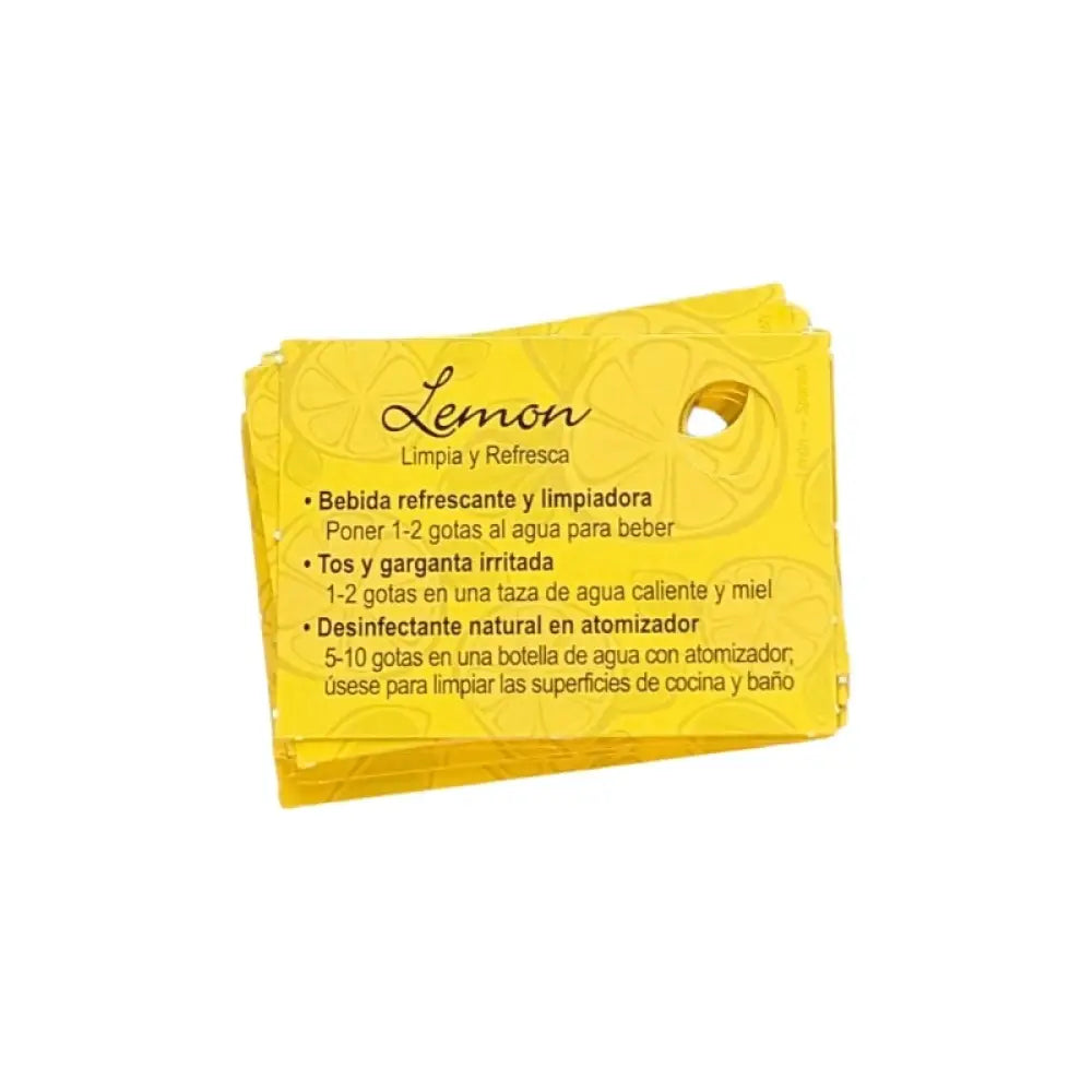 Spanish Oil Tips Cards (Sheet Of 15 Cards) Lemon