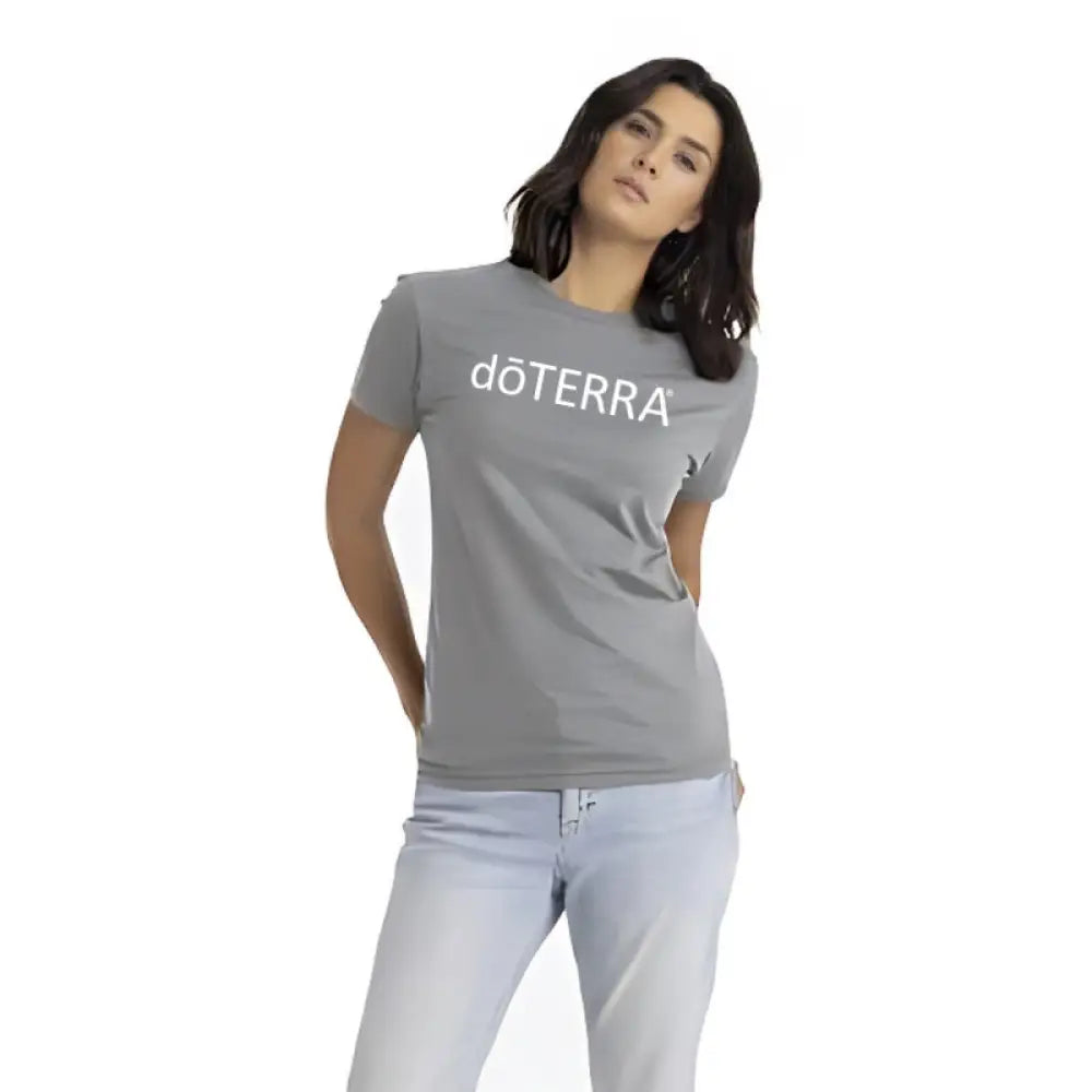 Unisex Doterra® Short-Sleeve Shirt Heathered Dark Gray / Medium (M)
