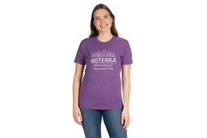 Unisex Doterra®: Empowered By Purity Flowers Short-Sleeve Shirt Purple Rush / Extra Large (Xl)