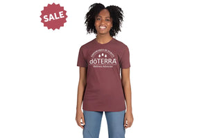 Dt Empowered By Purity With Drops - Unisex Short Sleeve T-Shirt Heathered Maroon / Medium (M)