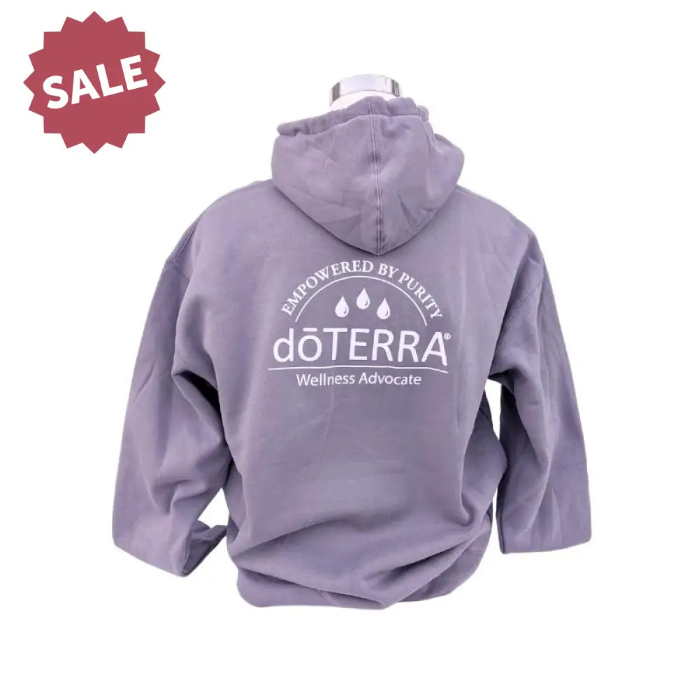 Unisex Doterra®: Empowered By Purity Oil Drops Heavyweight Hoodie Lavender / Large (L)