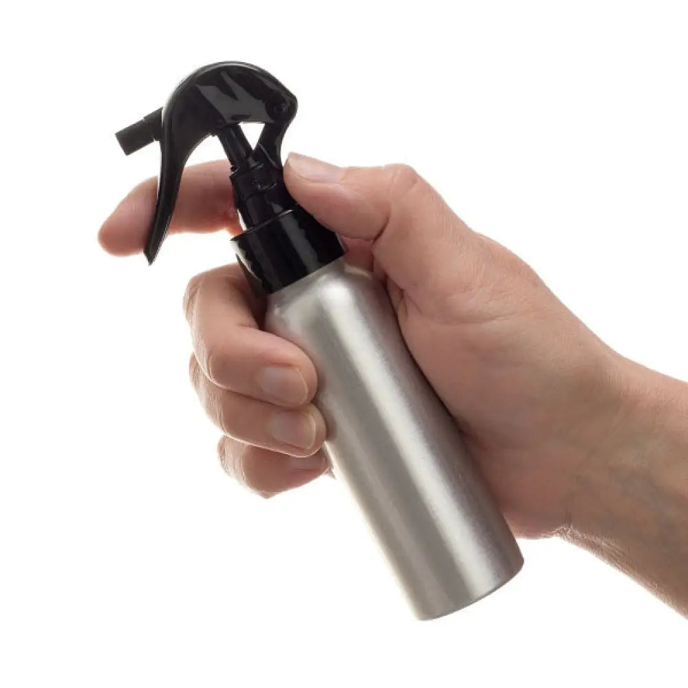 2 Oz. Aluminum Bottle With Black Trigger Sprayer