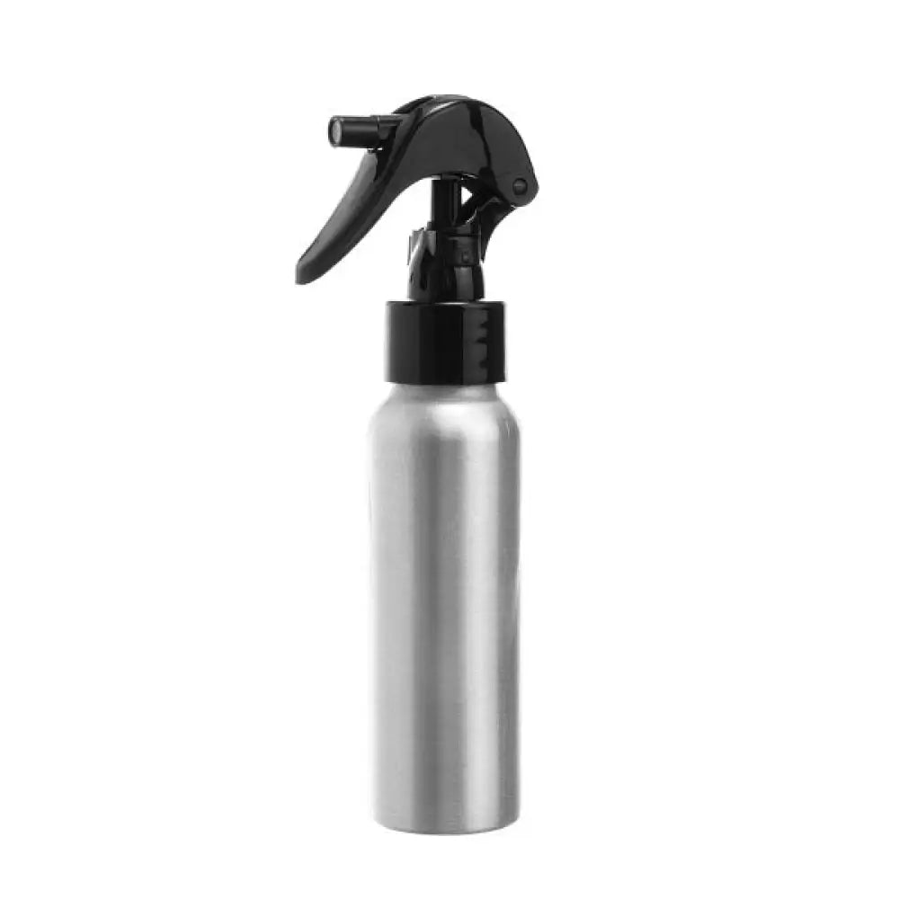 2 oz. Aluminum Bottle with Black Trigger Sprayer