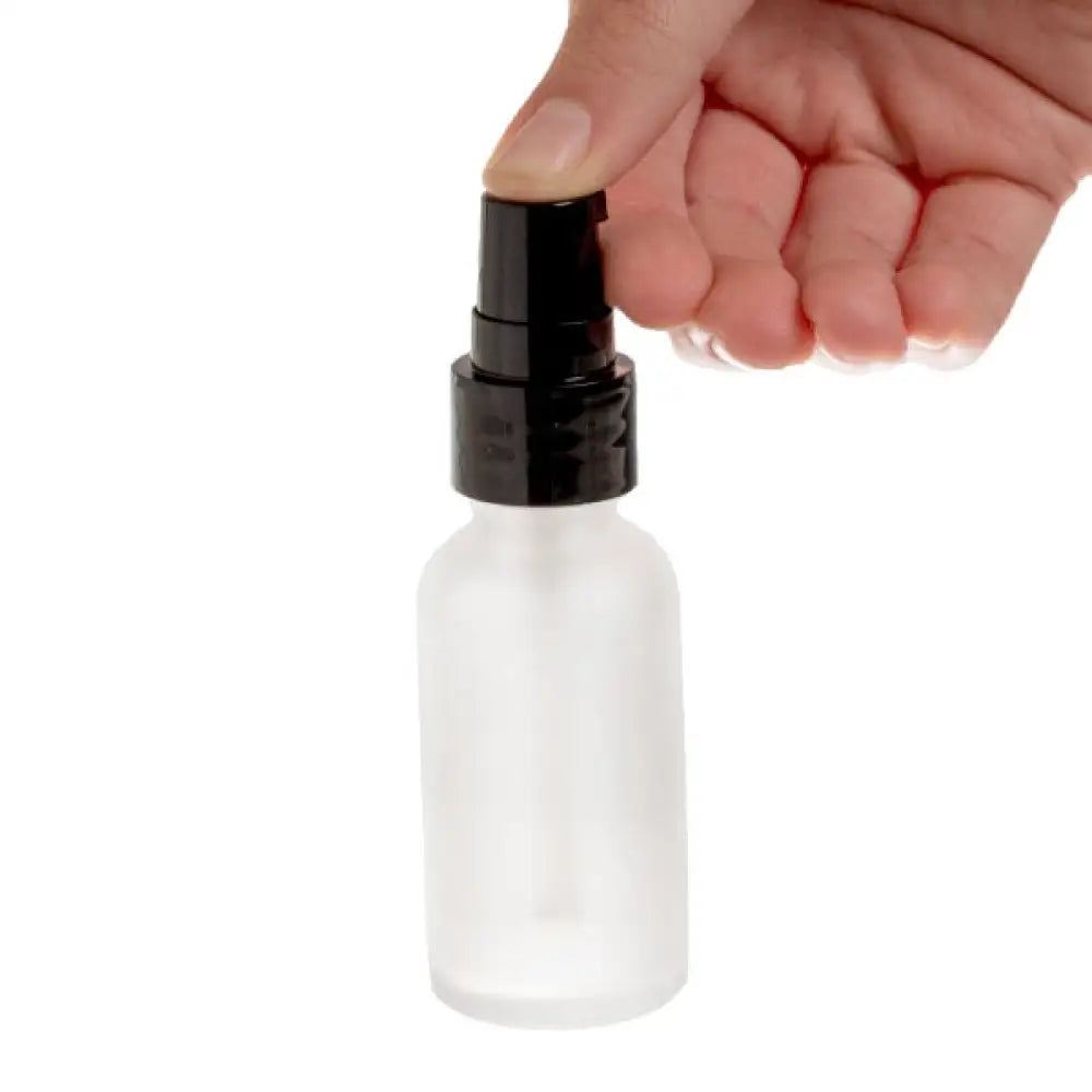 Black Treatment Pump For 1 And 2 Oz. Glass 4 Plastic Bottles (20-410 Neck Size)