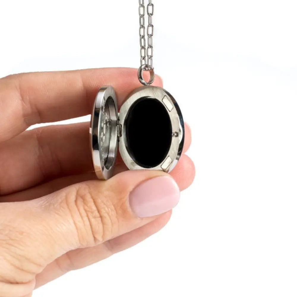 Stainless Steel Sea Turtle Locket Diffusing Necklace