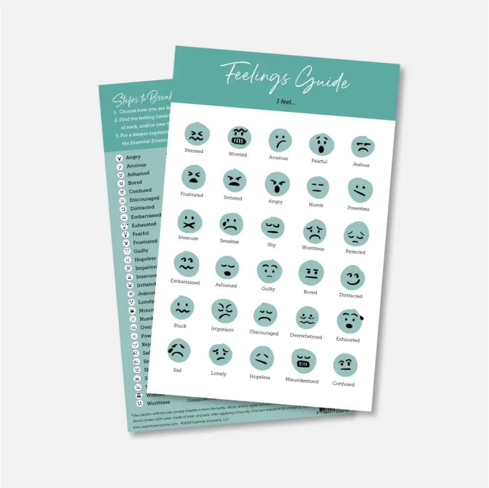 Essential Emotions ’Feelings Guide’ Chart 13Th Edition