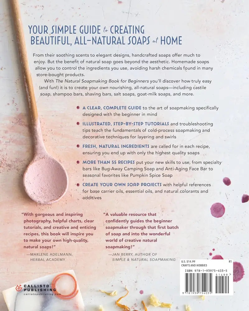 The Natural Soapmaking Book for Beginners by Kelly Cable