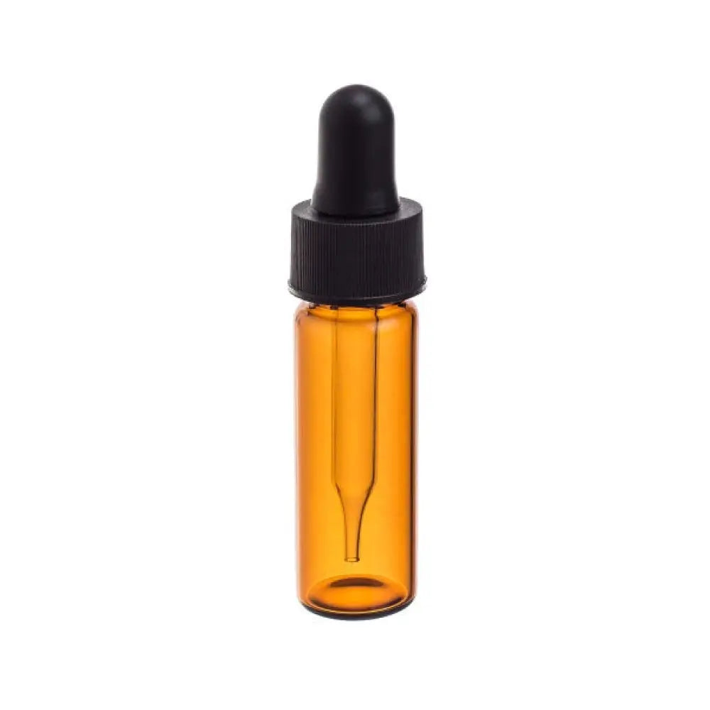 1 dram Amber Glass Vials with Dropper Caps (Pack of 6)