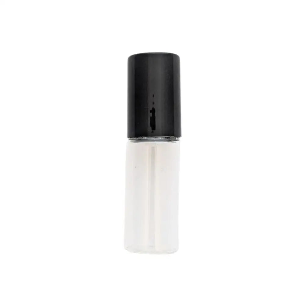4 Ml Clear Glass Roll-On Vials With Black Caps (Pack Of 6)