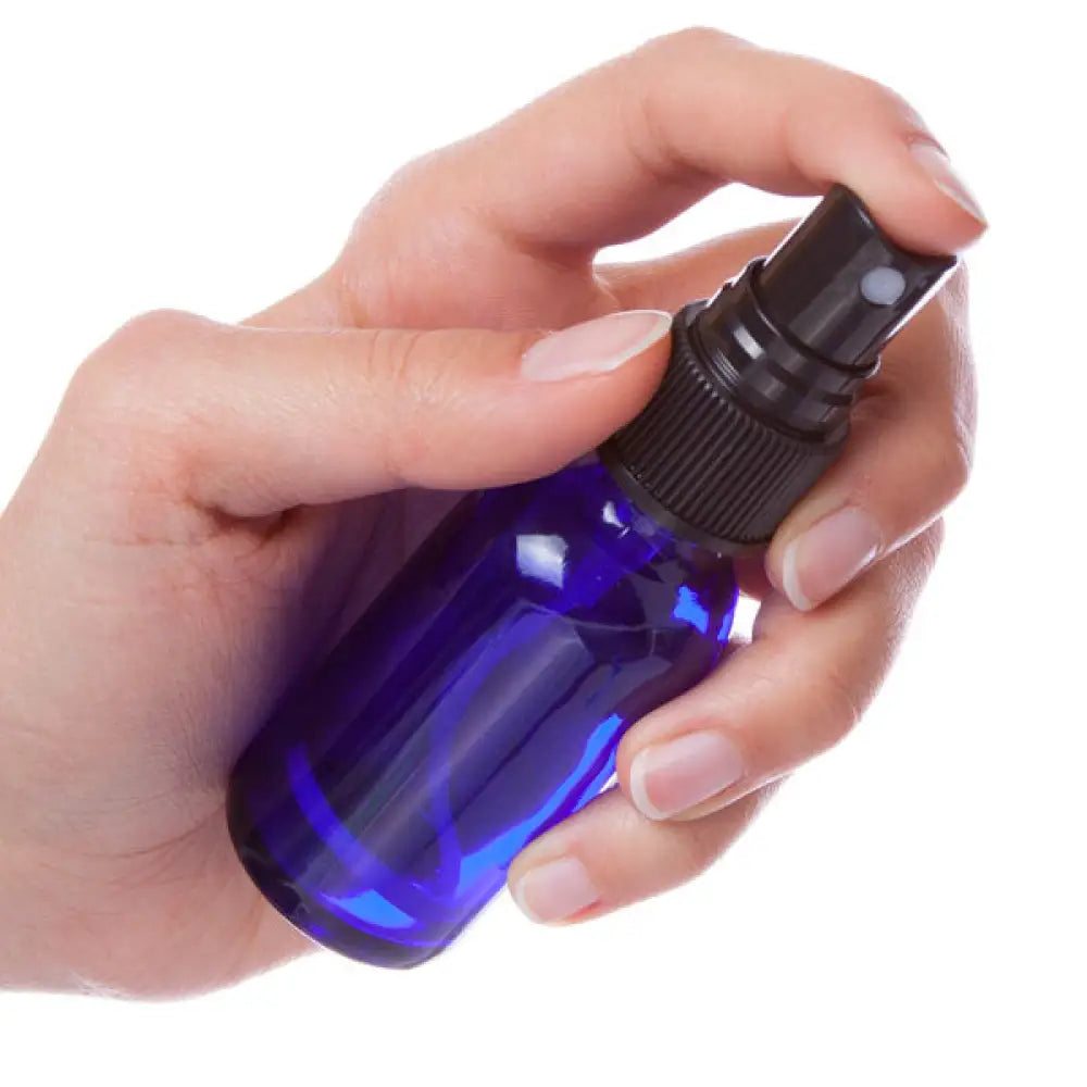 1 Oz. Blue Glass Bottles And Misting Sprayers (Pack Of 6)