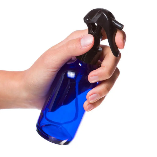 U-Pack 4 Oz Cobalt Blue Glass Boston Round Bottles With