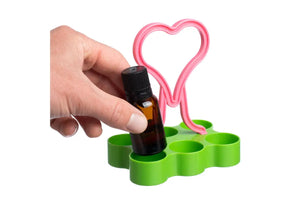 Green Portable 15 Ml Vial Caddy (Holds 6 Vials)