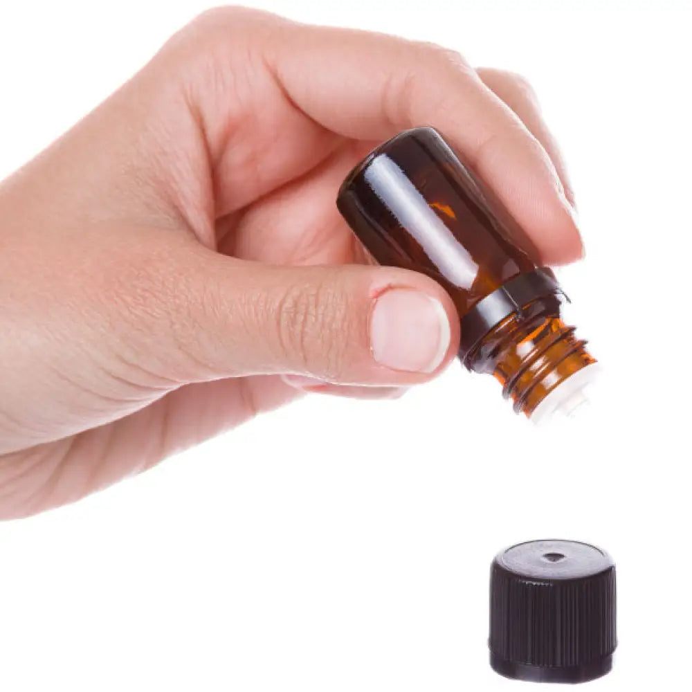 5 Ml Amber Glass Vials And Euro-Style Caps With Orifice Reducers (Pack Of 6)