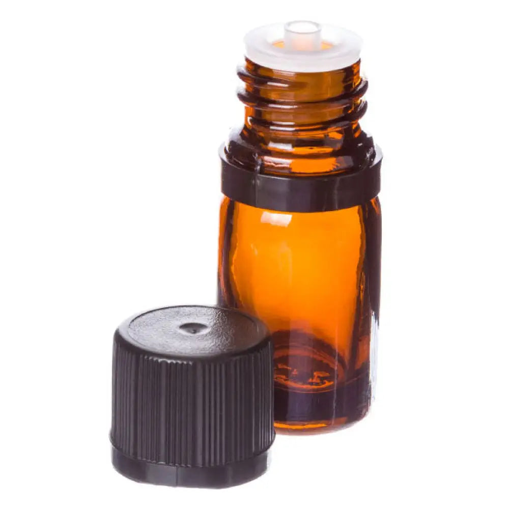 5 Ml Amber Glass Vials And Euro-Style Caps With Orifice Reducers (Pack Of 6)