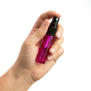 10 ml Rainbow-colored Glass Vials with Black Misting Spray Tops (Pack of 6)