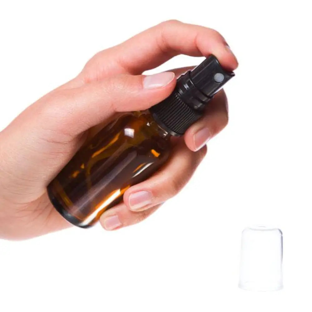 1 Oz. Amber Glass Bottles And Misting Sprayers (Pack Of 6)