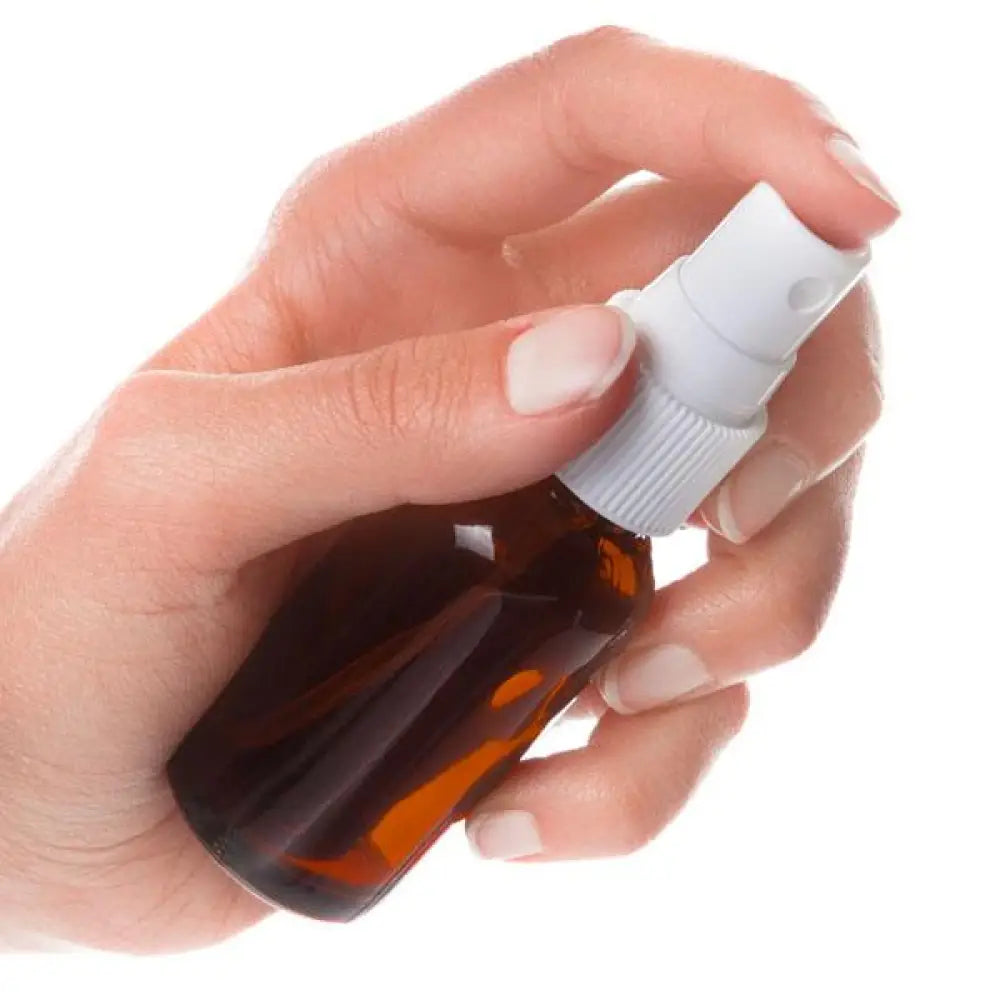 1 Oz. Amber Glass Bottles And Misting Sprayers (Pack Of 6)