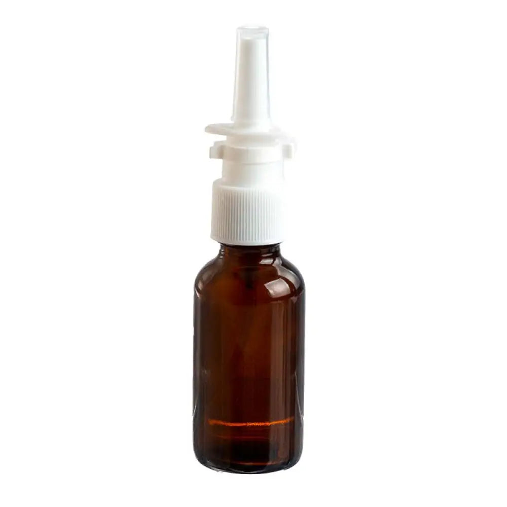 Nasal Sprayer And Stopper Clip For 1 Oz. 2 Glass Bottles 4 Plastic (20-410 Neck Size)
