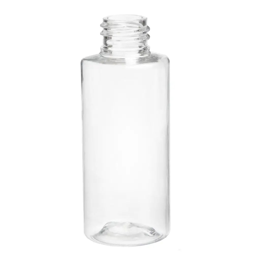 2 oz. Clear PET Cylinder Plastic Bottle (24-410 Neck Size)