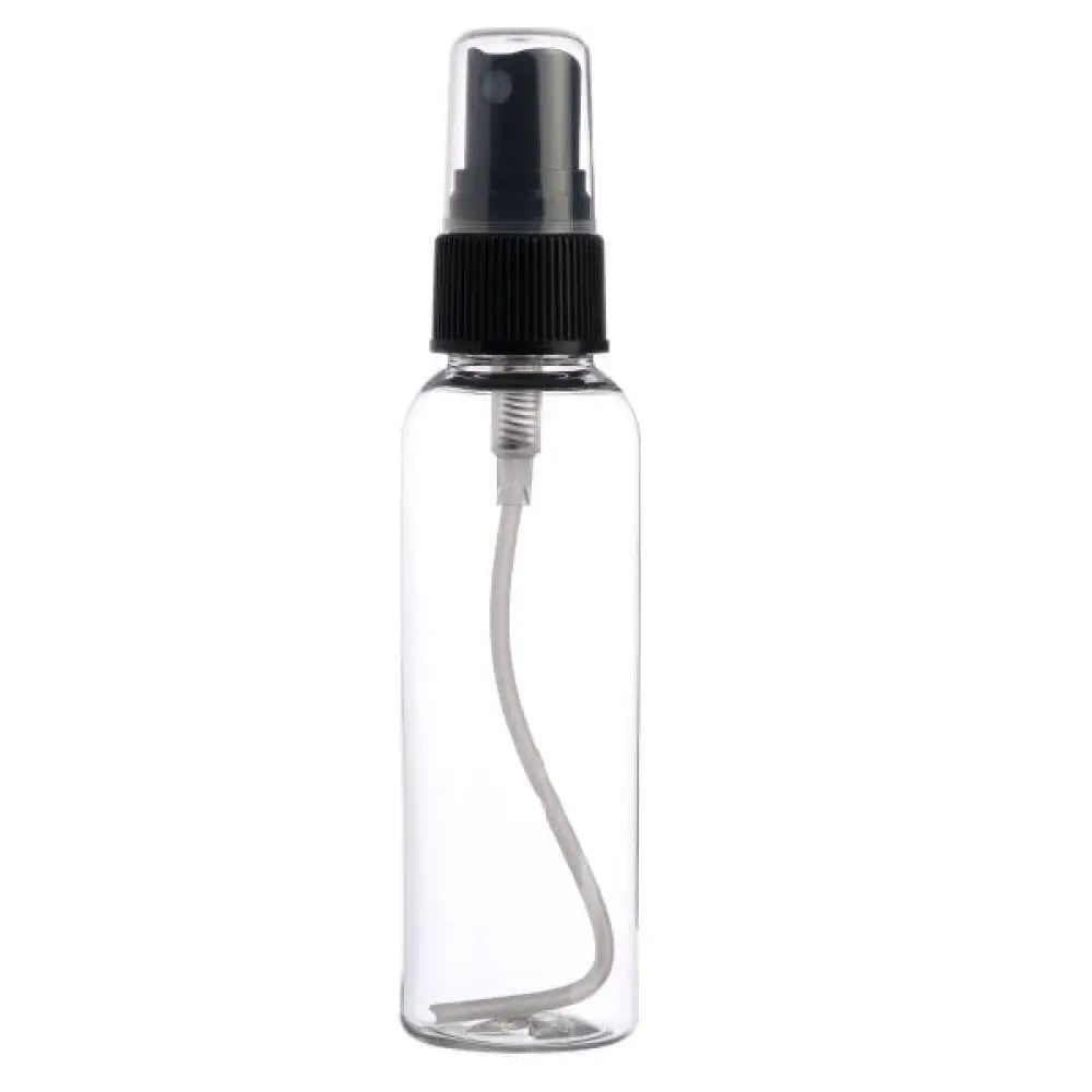 2 Oz. Plastic Bottle With Black Misting Sprayer Clear