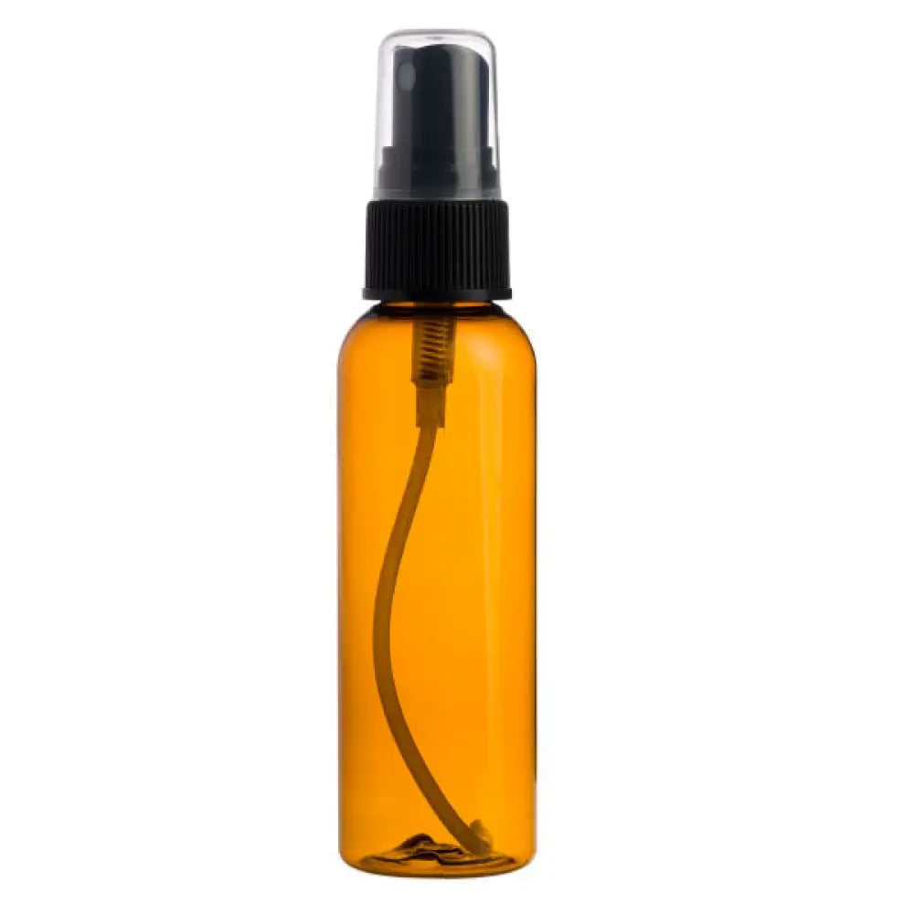 2 Oz. Plastic Bottle With Black Misting Sprayer Amber