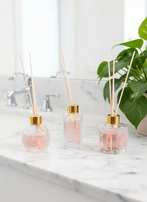 Glass Essential Oil Reed Diffuser with Recipes (Set of 3) 9309Set2