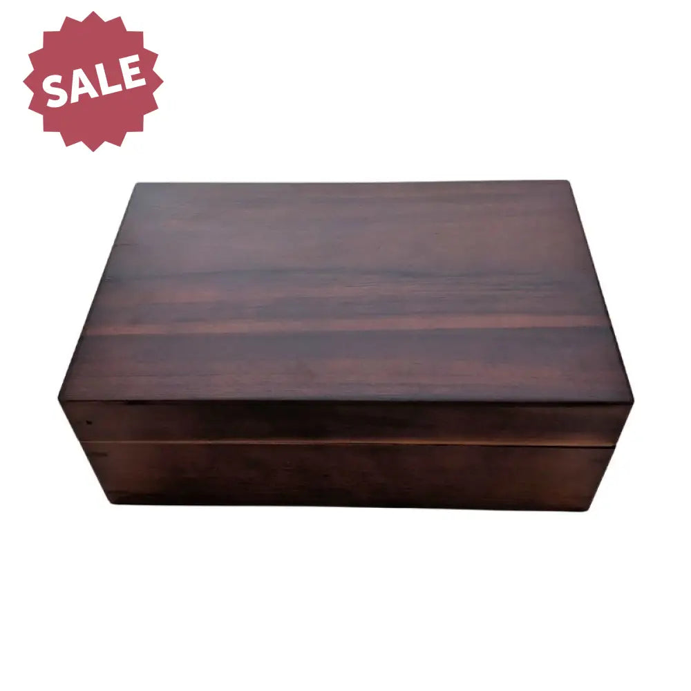 Large Acacia Wooden Box With Combination Lock, Decorative Box Wood Box