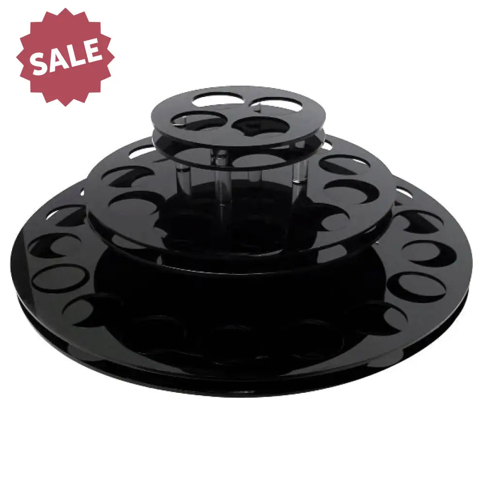 3-Tier Acrylic Display Carousel (Holds 33 Large Vials)