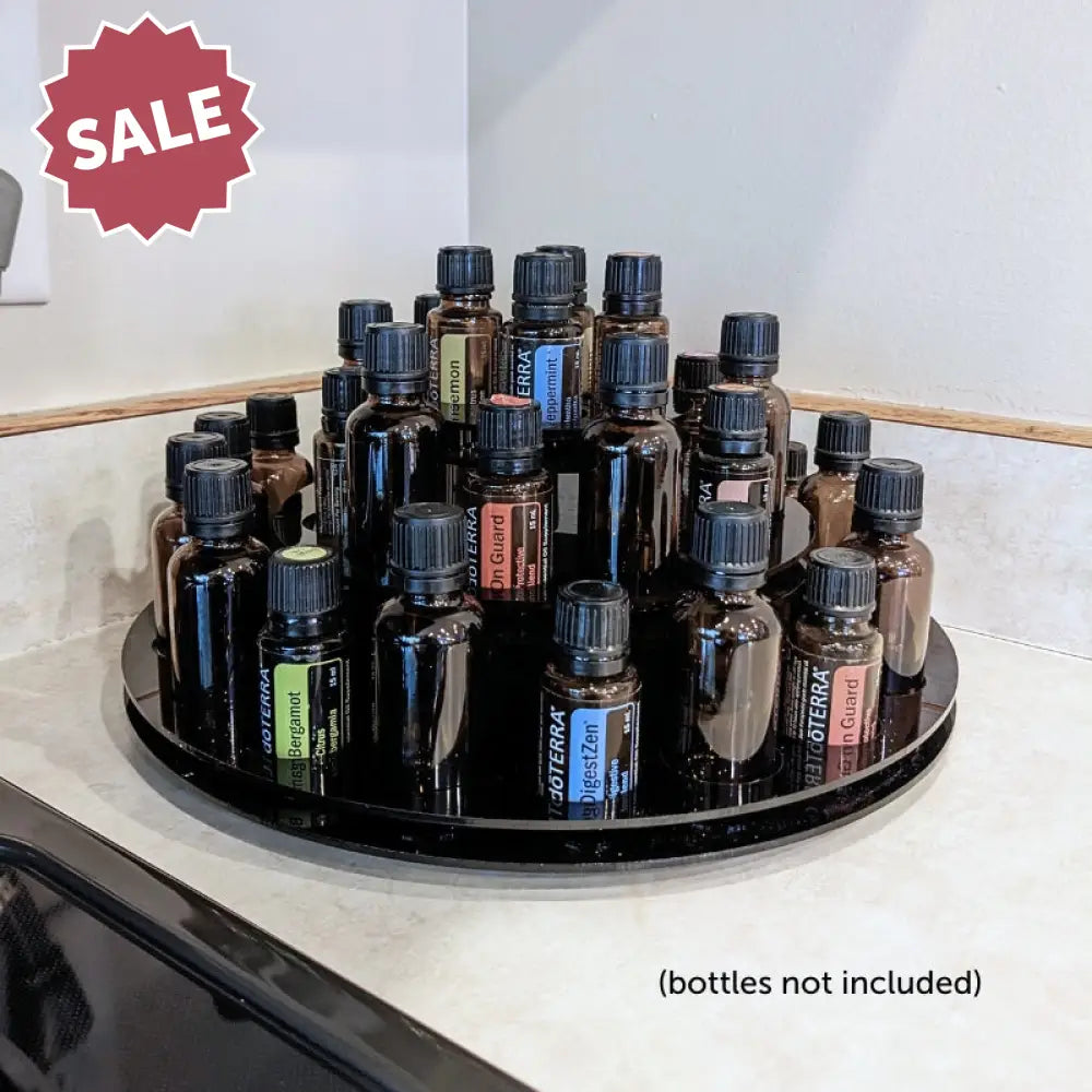 3-Tier Acrylic Display Carousel (Holds 33 Large Vials)