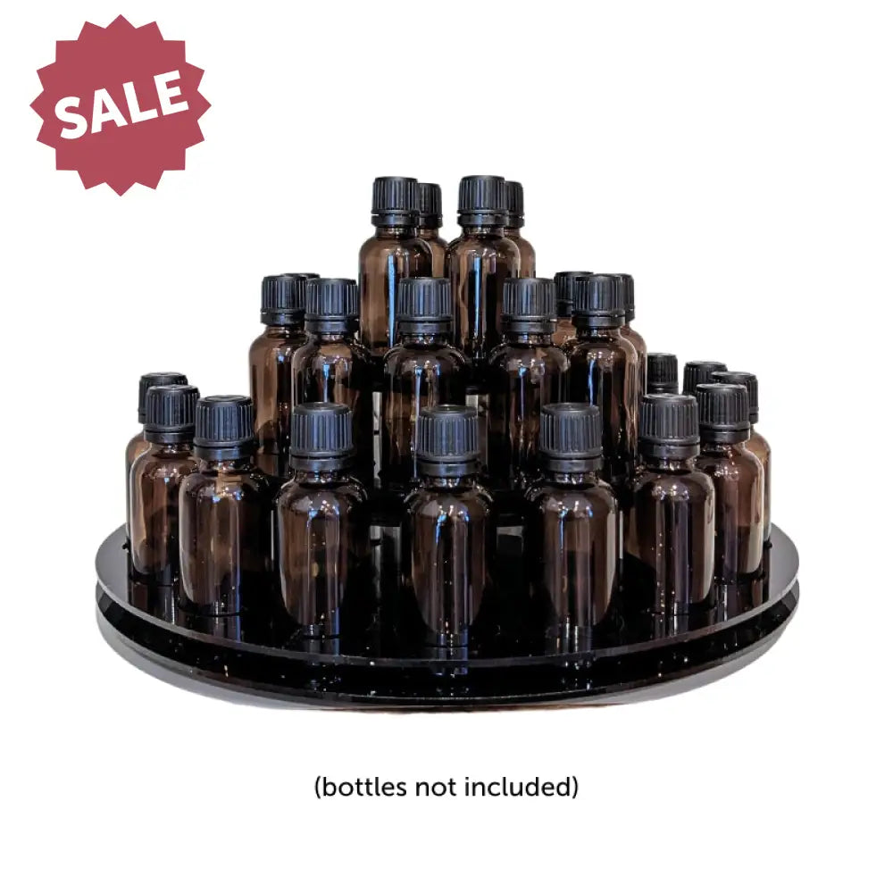 3-Tier Acrylic Display Carousel (Holds 33 Large Vials)