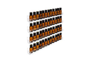 4-Row Plastic Essential Oil Display Rack (Holds 48 Vials)