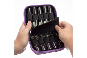 Compact Hard-Shell Travel Case For Roll-Ons (Holds 10 Vials)