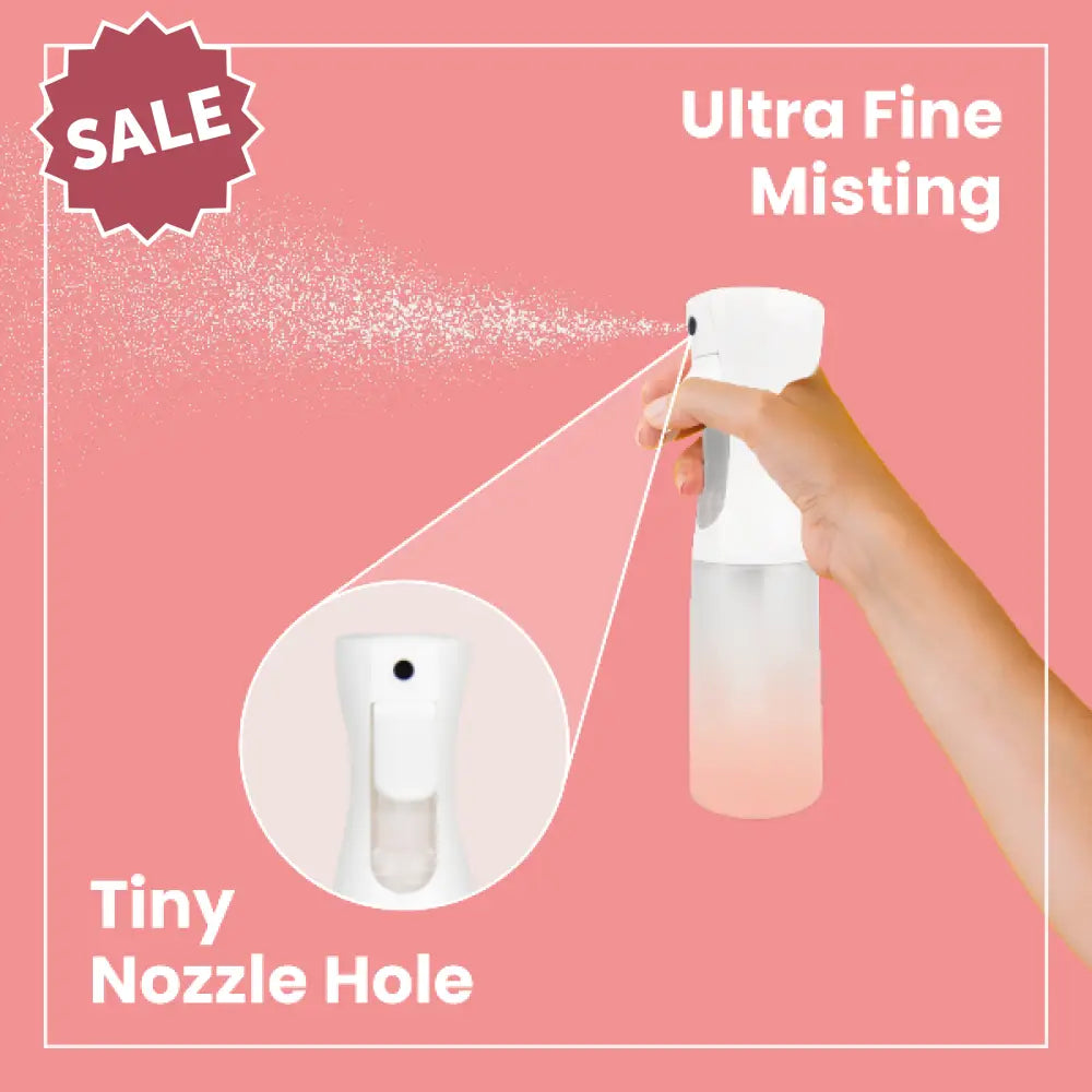Gradient Misting Bottle with White Spray Top