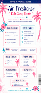 "Air Freshener" Make-It-Yourself Recipes and Label Set