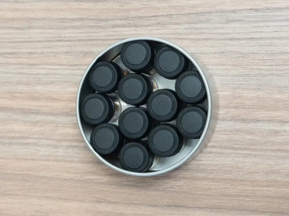 2 oz. Silver Tin Container with Window Lid