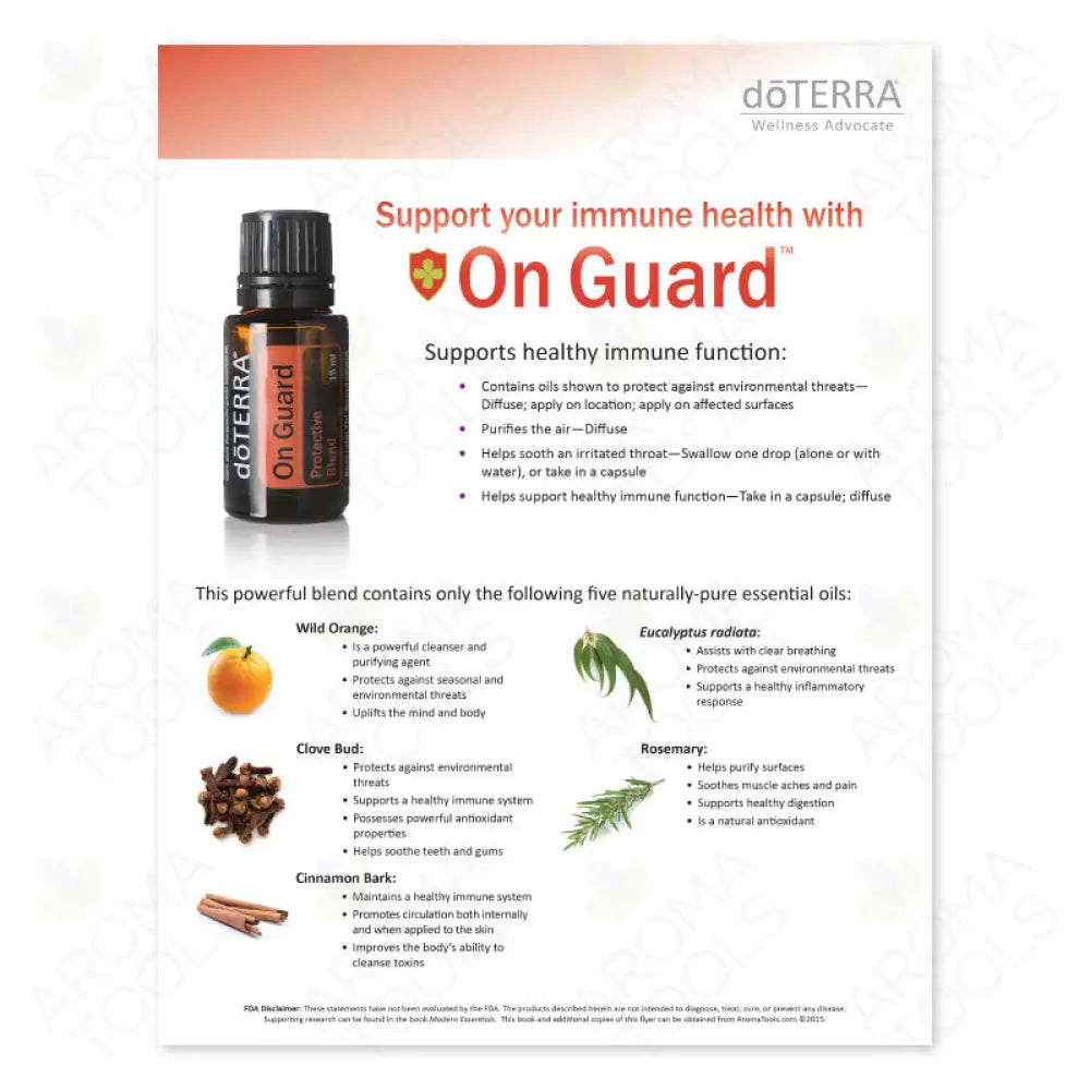 Basic Oil Trio/Support Your Immune Health With On Guard Tear Pad (50 Sheets)