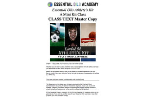 Essential Oil Athletes Kit Academy Digital Online Class