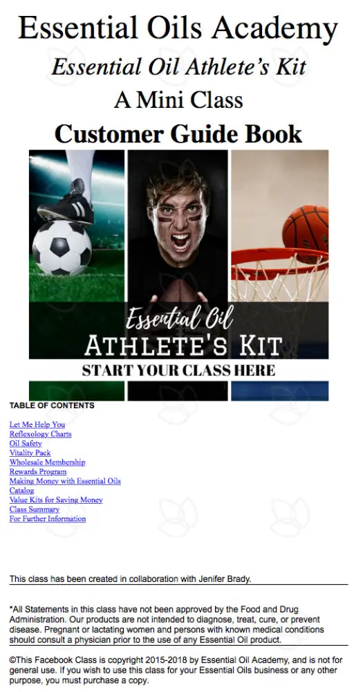 Essential Oil Athletes Kit Academy Digital Online Class