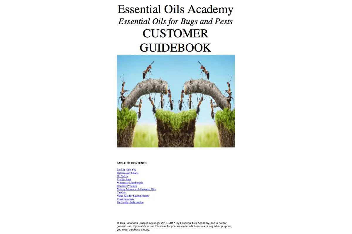 Essential Oils For Bugs And Pests Oil Academy Digital Online Class
